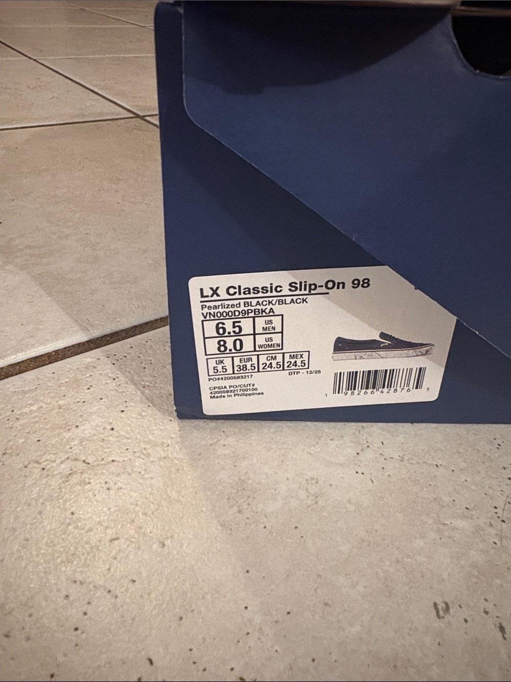 Vans Black Studded Slip-On Shoes - Picture 4 of 4